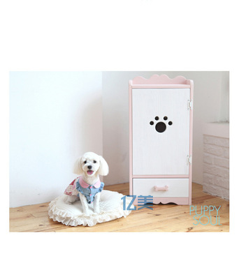 【烤漆可愛(ài)實(shí)用 寵物貓狗衣架衣柜 寵物儲(chǔ)物家具 收納置物柜帶抽屜】?jī)r(jià)格,廠家,圖片,寵物窩、籠,廣州億美展示柜制作-